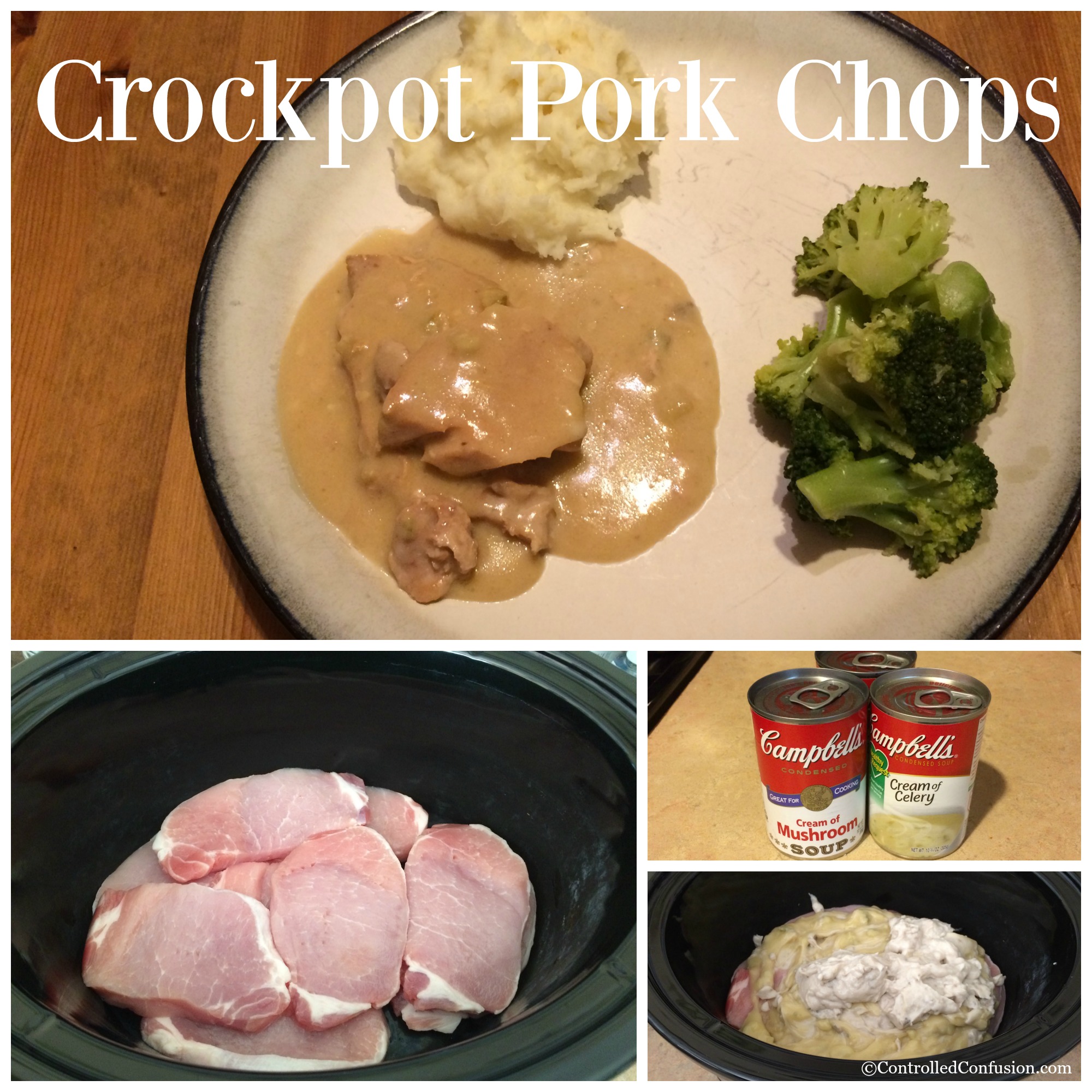 Pre Thanksgiving Meal- Crock Pot Pork Chops