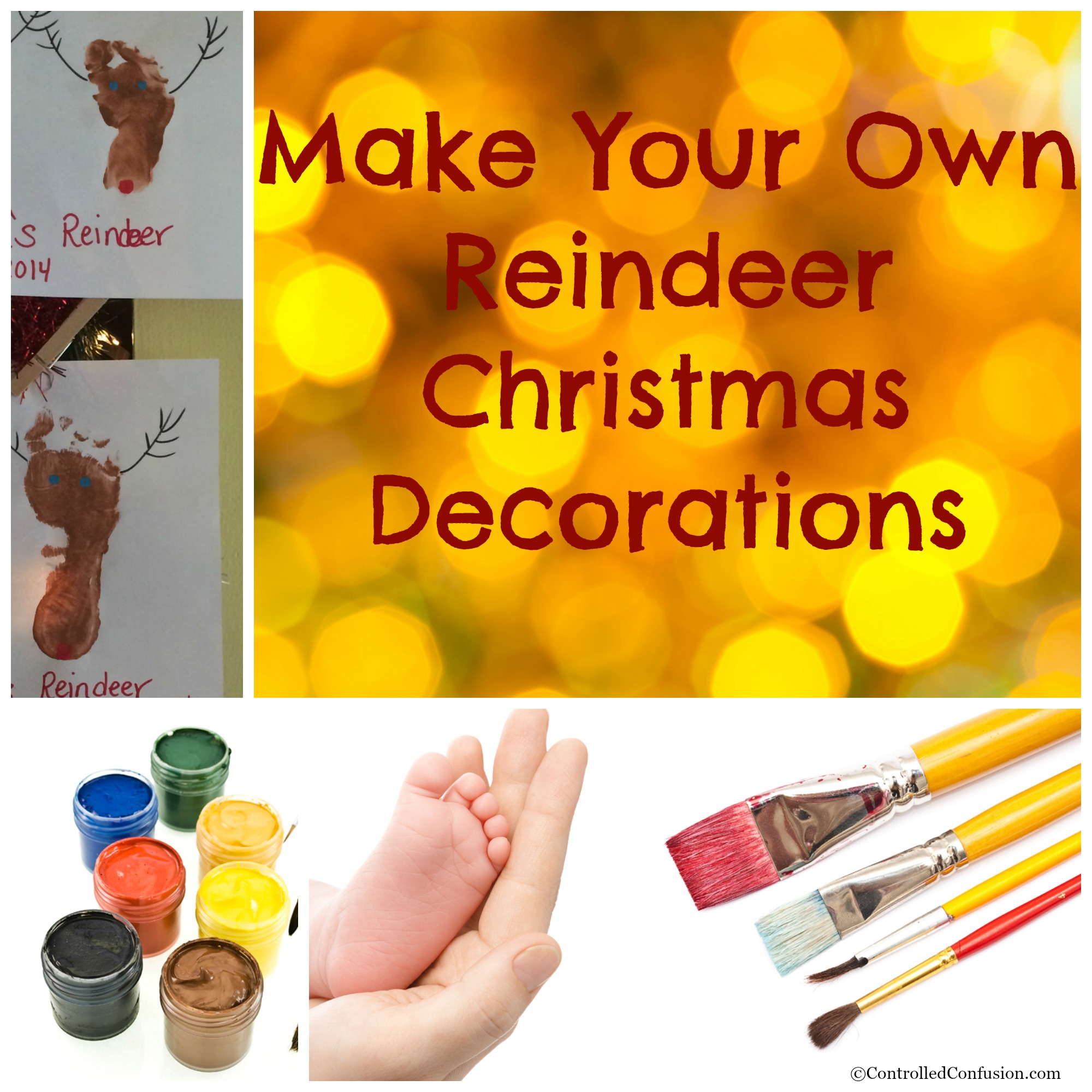 Make Your Own Reindeer Christmas Decorations