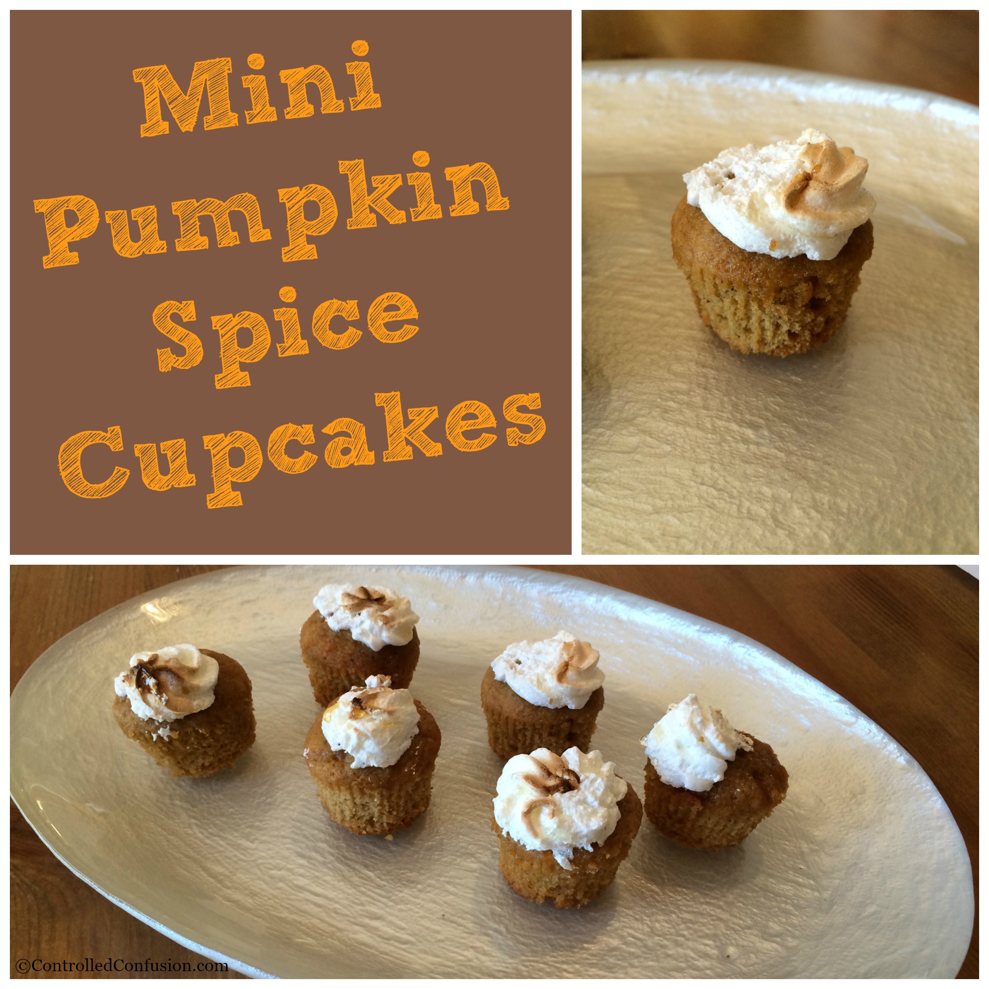 Mini Pumpkin Spice Cupcakes