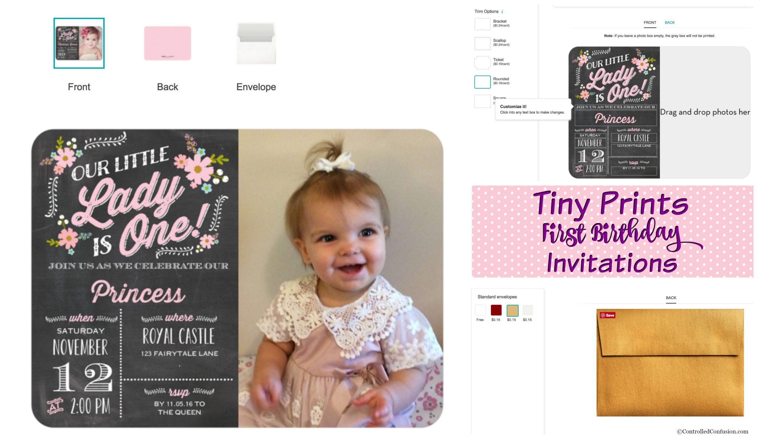 First Birthday Invitations to Impress With Tiny Prints